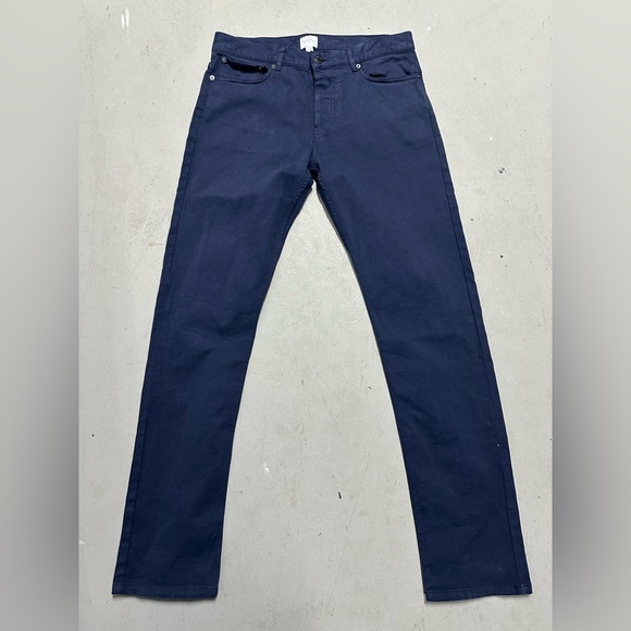 Sunspel Other - Sunspel England Chinos Pants Mens 32x34 Blue Cotton Casual Trousers Preppy